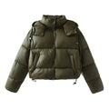 Pufferjacke für Damen | Saisonaler Kapuzenlook 