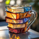 1 x Handgefertigte 3D Leselust-Tasse