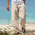 Herren Freizeit Hose Mit Weitem Bein Und Kordelzug | Seiten Taschen