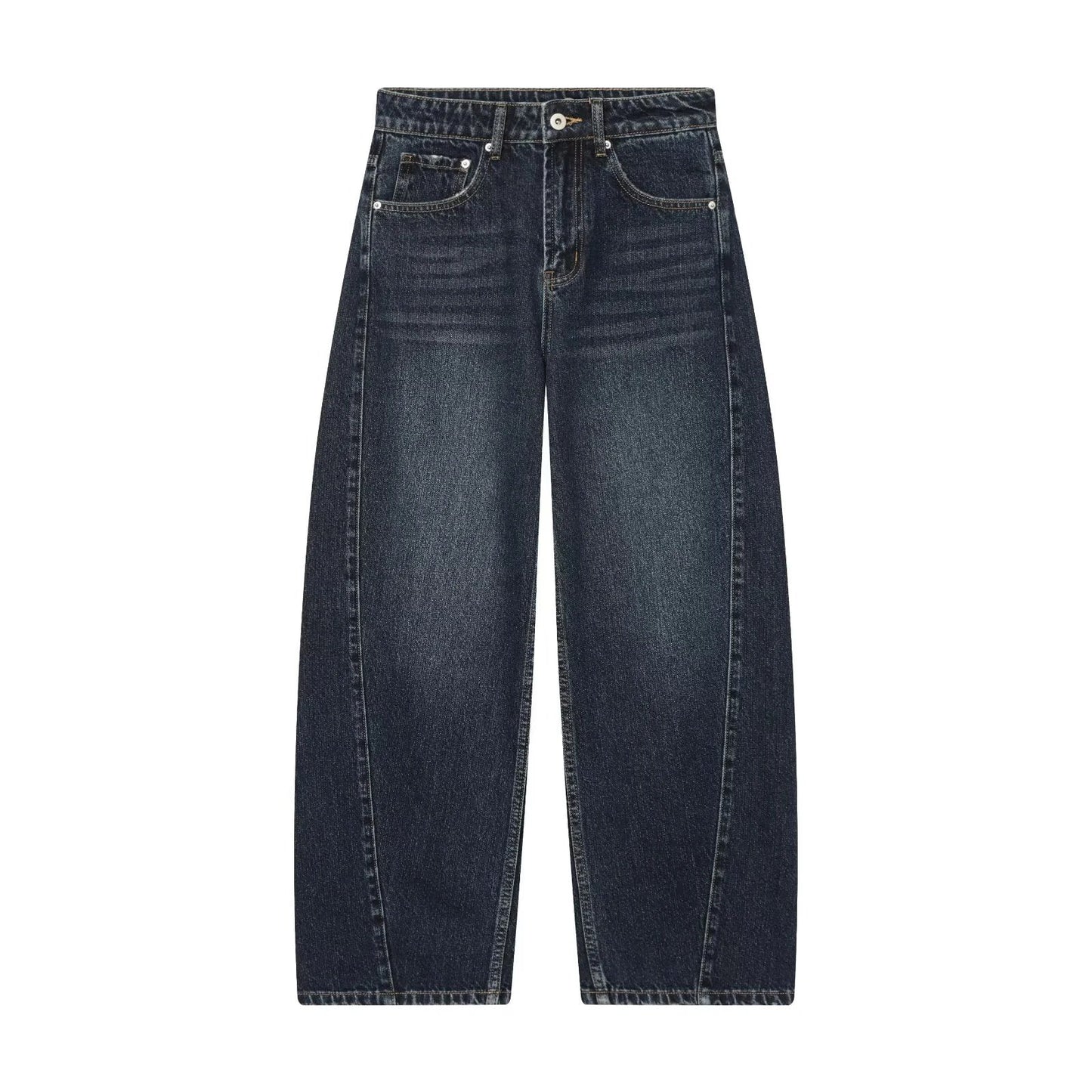 Damen High Waist Hose Mit Geradem Bein Casual Stil Relaxed Passform | Relaxed Fit
