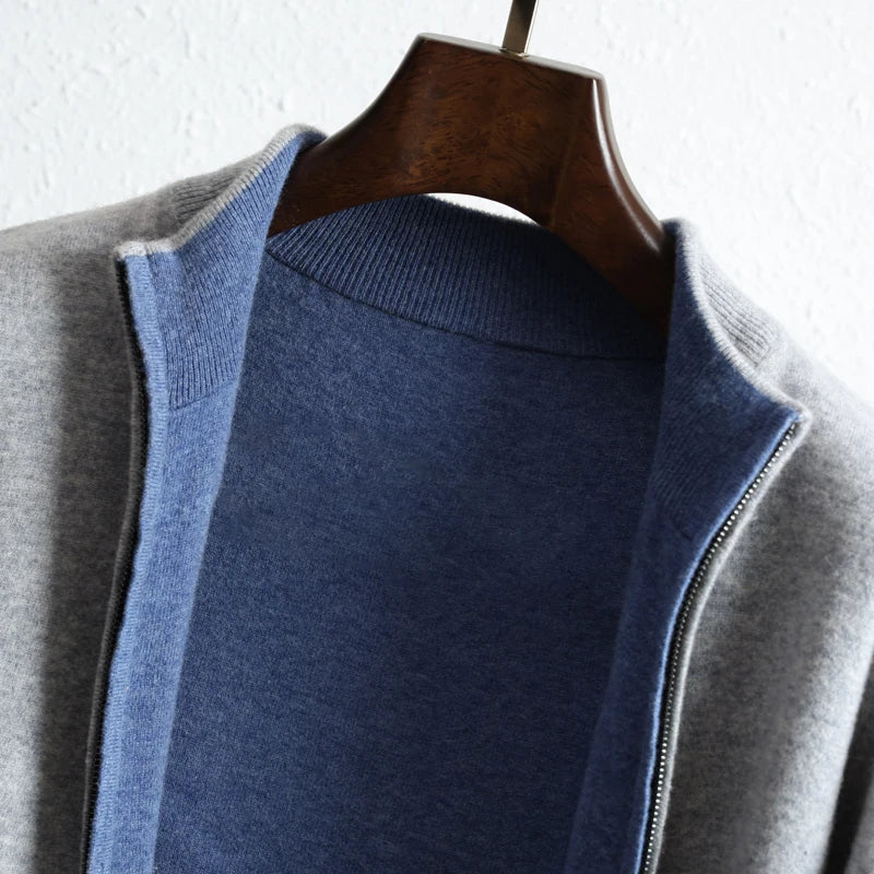 Herren Cardigan mit langen Ärmeln und offener Vorderseite | Casual Style