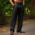Herren Hochgeschnittene Formelle Hose Mit Falten Seitentaschen | Seitentaschen