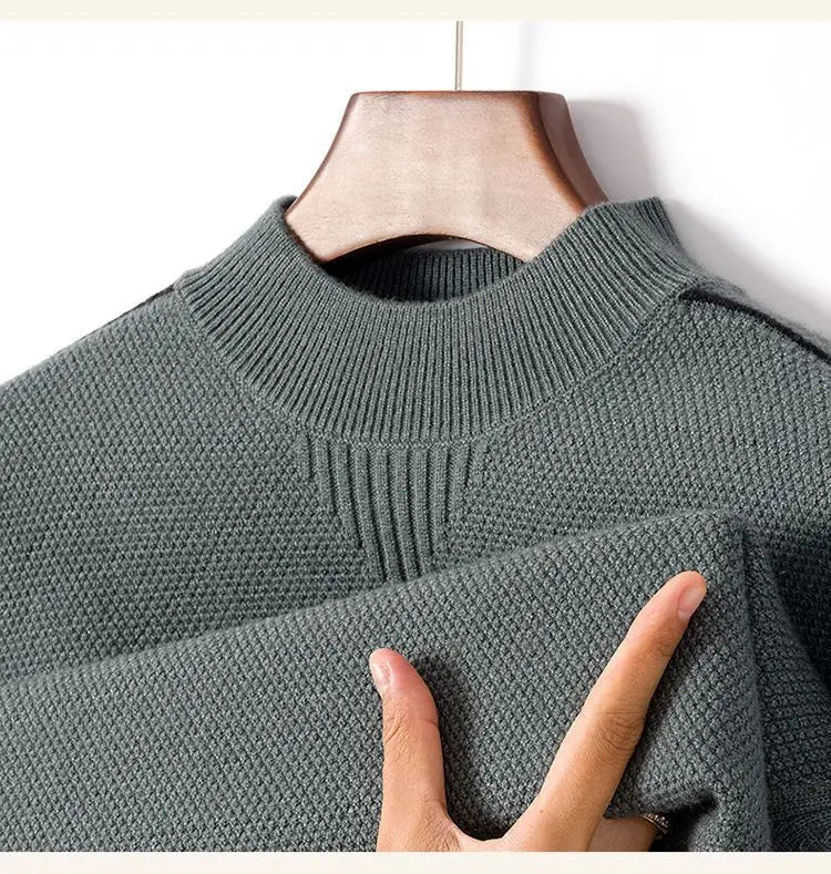 Maglione da uomo a manica lunga con trama | Stile classico