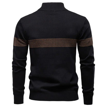 Maglione Uomo con Maniche Lunghe e Cerniera 1/4 | Stile Smart Casual