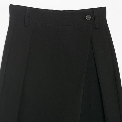 Damen High Waist Wickelhose Mit Weitem Bein Tailored Passform | Tailored Fit