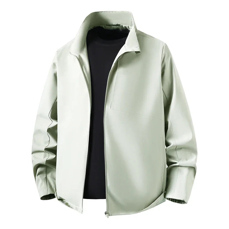 Herren Langarm Jacke mit Stehkragen Reißverschluss | Freizeit