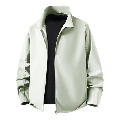 Herren Langarm Jacke mit Stehkragen Reißverschluss | Freizeit