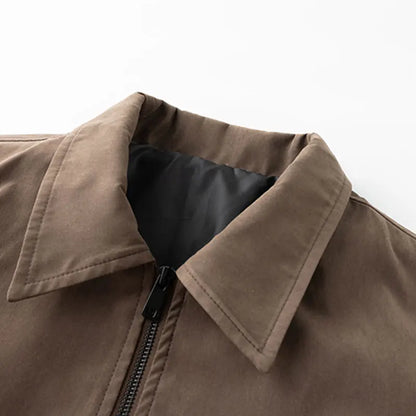 Herren Kragen Reißverschluss Jacke Langarm | Klassisch