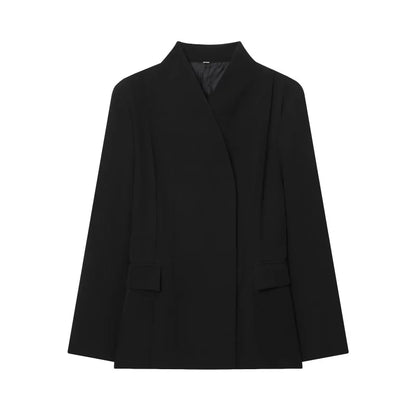 Damen zweiteiliges Set mit tailliertem Blazer und Hose mit geradem Bein | Betonte Taille