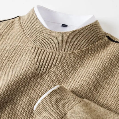 Maglione da uomo a manica lunga con trama | Stile classico