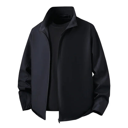 Herren Langarm Jacke mit Stehkragen Reißverschluss | Freizeit