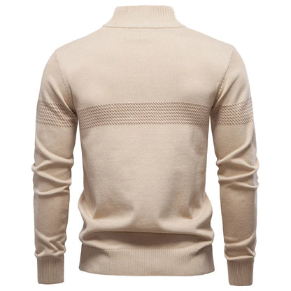 Maglione Uomo con Maniche Lunghe e Cerniera 1/4 | Stile Smart Casual