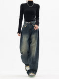 Damen Baggy Passform Hose | Oversize Bein