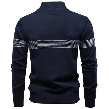 Maglione Uomo con Maniche Lunghe e Cerniera 1/4 | Stile Smart Casual