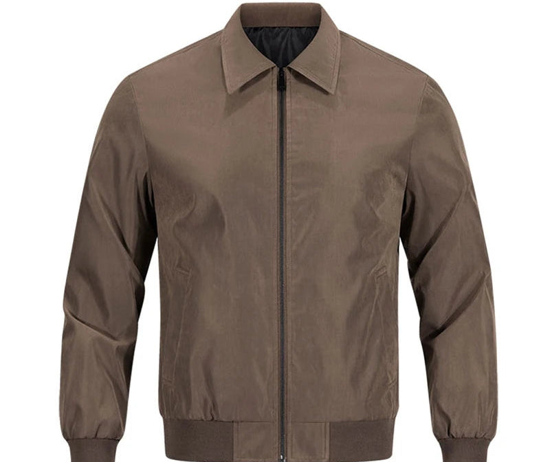 Herren Kragen Reißverschluss Jacke Langarm | Klassisch