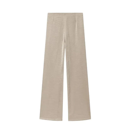 Damen Hosen Set | Zweiteiliges Outfit mit Bandeau Top | Fliessende Silhouette | Moderner Sommerlook