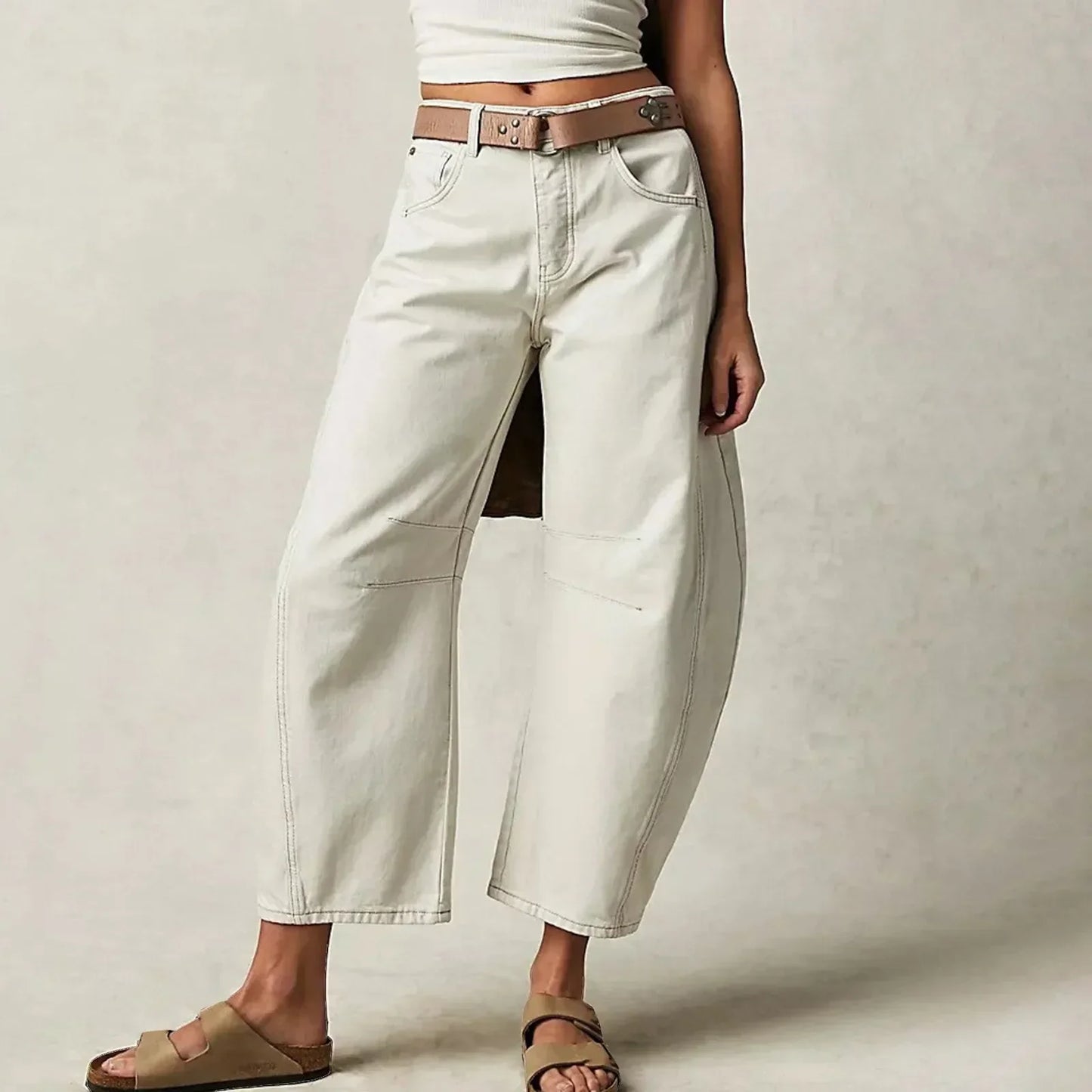 Damen Hosen mit hoher Taille und weitem Bein | Freizeit