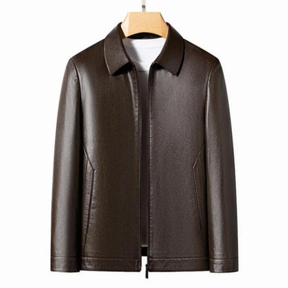 Herren Strukturierte Jacke mit Umlegekragen Full Zip Passform | Kragen