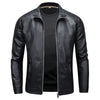 Herren Slim Fit Jacke mit Stehkragen Reißverschluss Taschen | Tasche