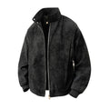 Herren Stehkragen Reißverschluss Jacke Langarm | Vintage