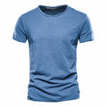 Herren Slim Fit Langarm Hemd mit Knopfleiste einfEarbig | Formal