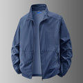 Herren Stehkragen Reißverschluss Jacke Langarm | Windjacke