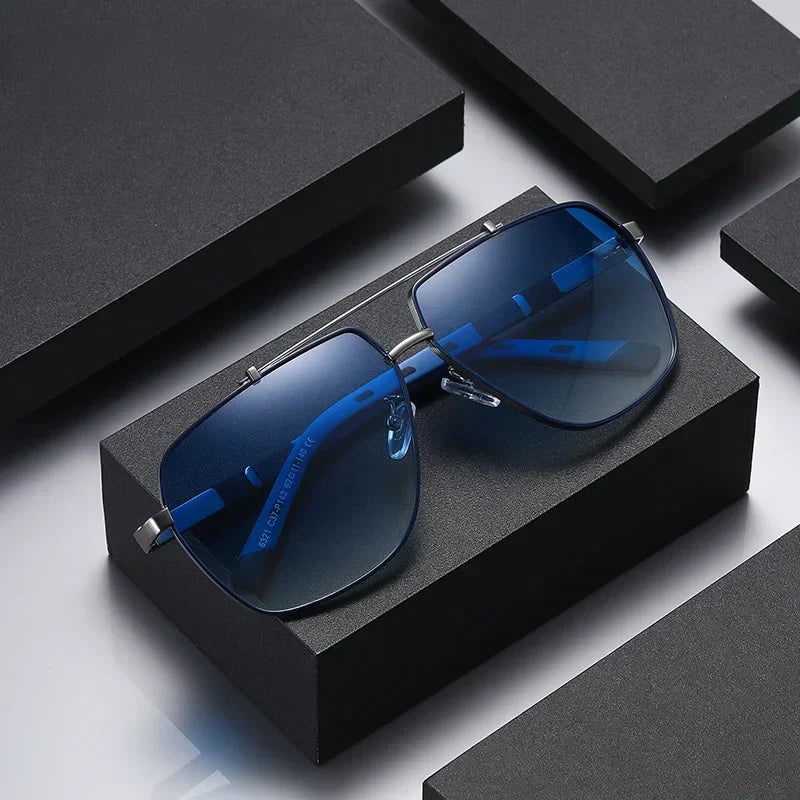 Herren Sonnenbrille mit eckigem Rahmen und polarisierten Gläsern | Modern Style