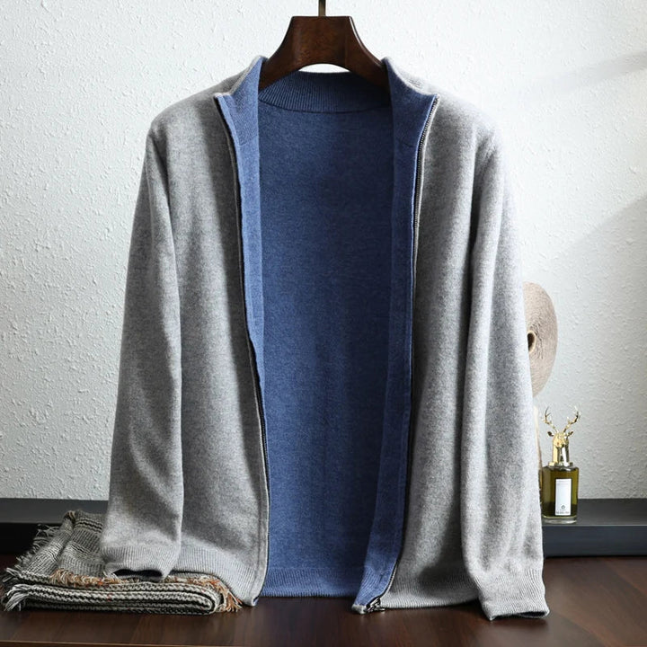 Herren Cardigan mit langen Ärmeln und offener Vorderseite | Casual Style