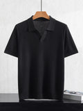 Herren Kurzarm Strick Polo Shirt | Freizeit