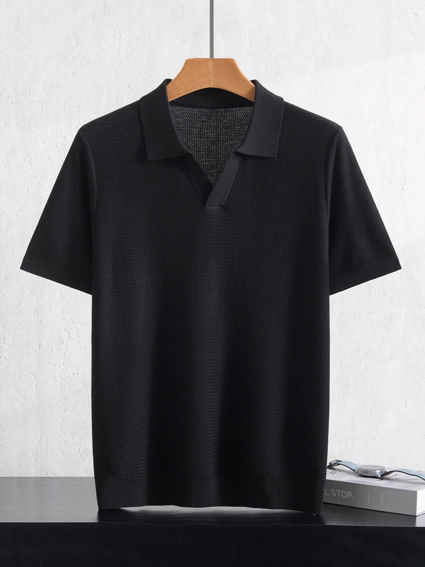 Herren Kurzarm Strick Polo Shirt | Freizeit
