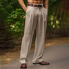 Herren Hochgeschnittene Formelle Hose Mit Falten Seitentaschen | Seitentaschen