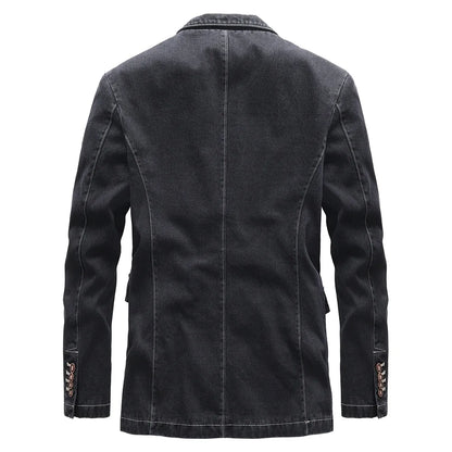 Herren Blazerjacke mit langen Ärmeln und Knopfverschluss | Smart Casual Style