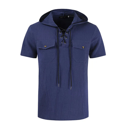Chemise Homme à Nouer | Chemise à Manches Longues pour l'Été