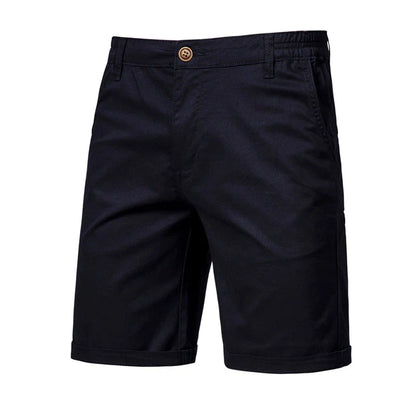 Herren Freizeit Shorts Mit Geradem Bein Und Knopfverschluss | Seiten Taschen