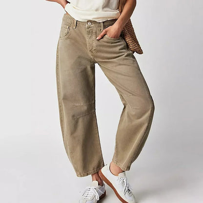 Damen Hosen mit hoher Taille und weitem Bein | Freizeit