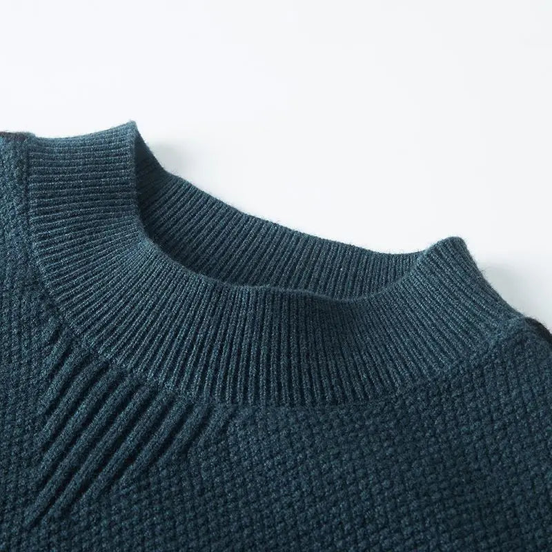 Maglione da uomo a manica lunga con trama | Stile classico