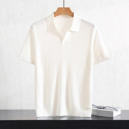 Herren Kurzarm Strick Polo Shirt | Freizeit