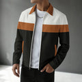 Herren Langarm Jacke mit Kragen Reißverschluss | Minimalistisch
