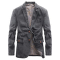 Herren Blazerjacke mit langen Ärmeln und Knopfverschluss | Smart Casual Style
