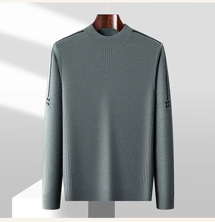 Maglione da uomo a manica lunga con trama | Stile classico
