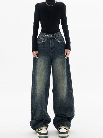 Damen Baggy Passform Hose | Oversize Bein