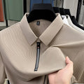 Herren Kurzarm Polo Shirt mit Half Zip | Freizeit