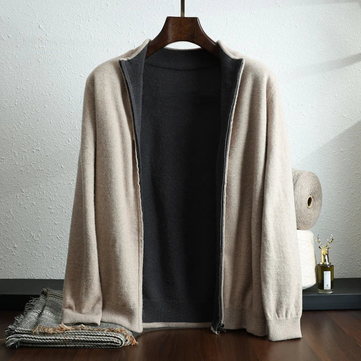 Herren Cardigan mit langen Ärmeln und offener Vorderseite | Casual Style
