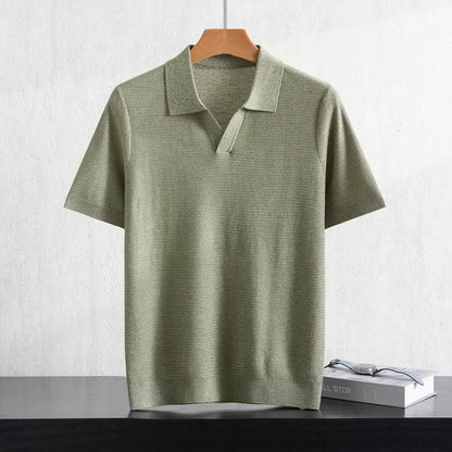 Herren Kurzarm Strick Polo Shirt | Freizeit