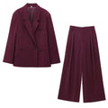 Damen Business Set | Zweiteiliges Outfit mit Oversized Blazer | Weite Silhouette | Moderner Bürolook