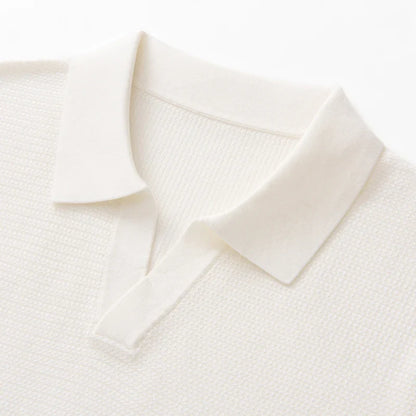 Herren Kurzarm Strick Polo Shirt | Freizeit