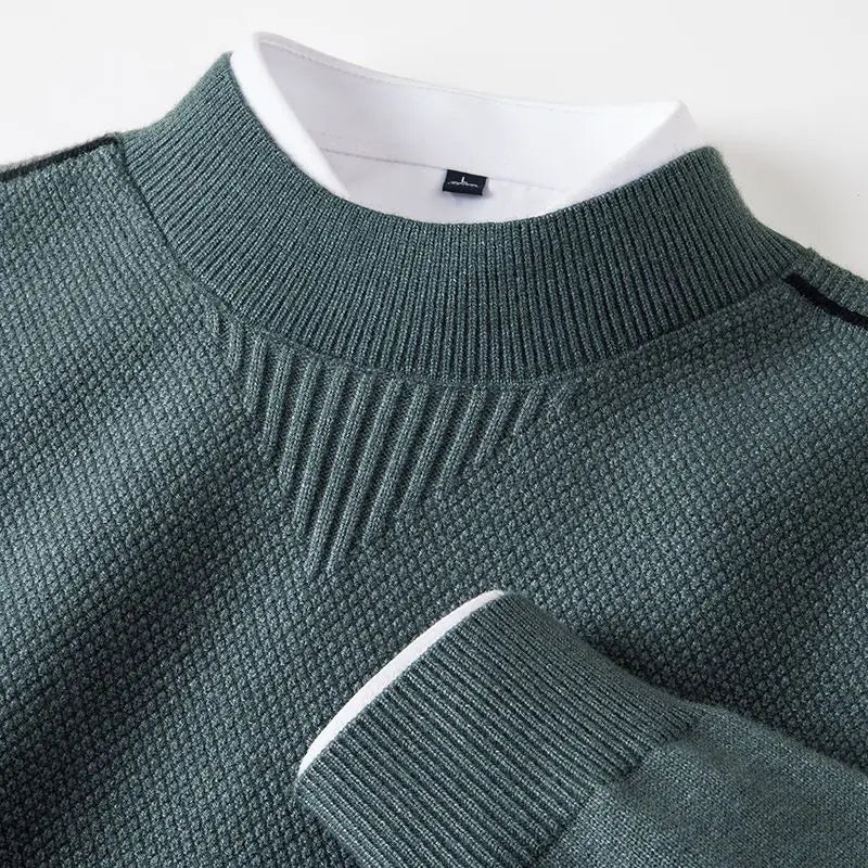 Maglione da uomo a manica lunga con trama | Stile classico