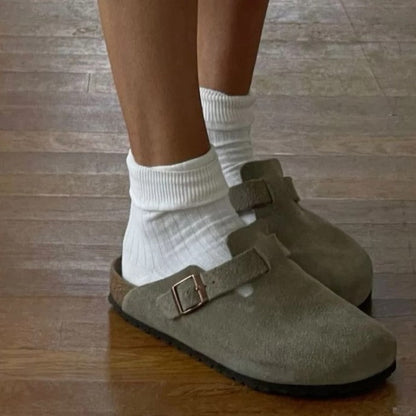 Damen Geschlossene Clogs | Schnallenriemen