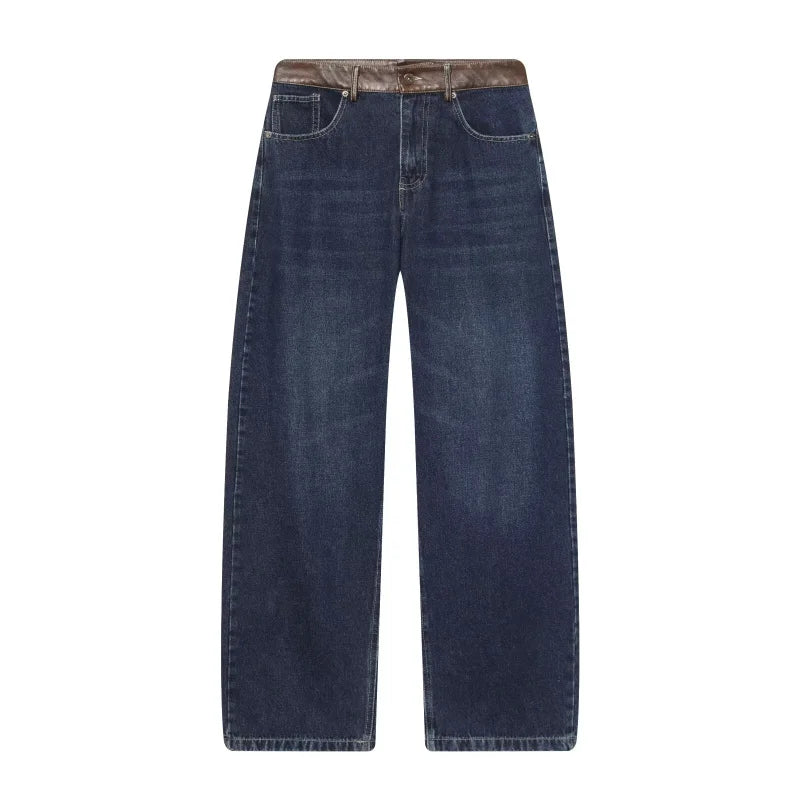 Ensemble deux pièces pour femmes | Coupe régulière | Veste courte et jean large | Style streetwear moderne