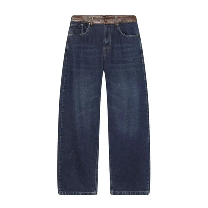 Ensemble deux pièces pour femmes | Coupe régulière | Veste courte et jean large | Style streetwear moderne